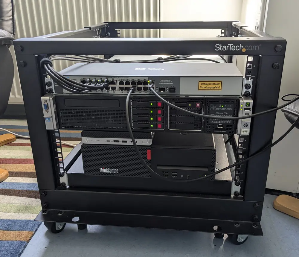 My homelab rack